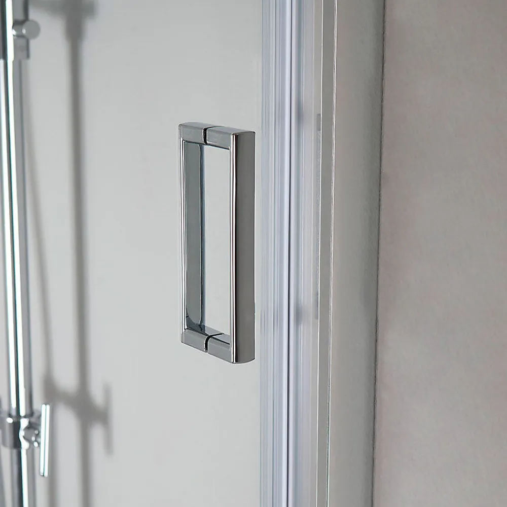Kiamami Valentina Niche de douche avec porte coulissante 100 cm en verre 6 mm - new giada