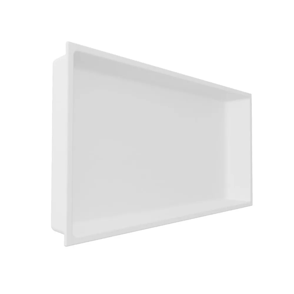 Niche De Salle De Bains|Italbox Niche de Douche Blanc Satiné - 30x60 cm - Rangement Mural Salle de Bain - NOOK