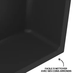 Italbox Niche de Douche Blanc Satiné - 30x30 cm - Rangement Mural Salle de Bain - NOOK