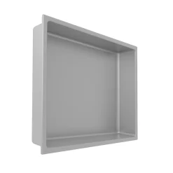 Niche De Salle De Bains|Italbox Niche de Douche Gris Satiné - 30x30 cm - Rangement Mural Salle de Bain - NOOK