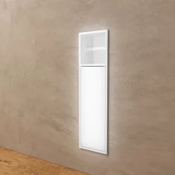 Niche De Salle De Bains|Ledimex Niche de WC 17 x 60 cm - Rangement Mural Encastrable en finition Blanc Satiné - EGEAN