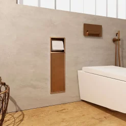 Niche De Salle De Bains|Ledimex Niche de WC 17 x 60 cm - Rangement Mural Encastrable en finition Blanc Satiné - EGEAN