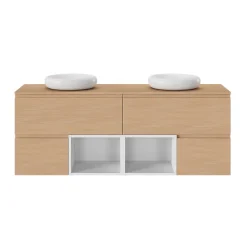 GoodHome Niche l.40 x H.30 x P.45 cm blanc mat Kentia