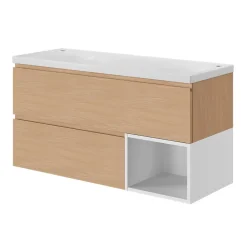 GoodHome Niche l.40 x H.30 x P.45 cm blanc mat Kentia