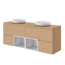 GoodHome Niche l.40 x H.30 x P.45 cm blanc mat Kentia