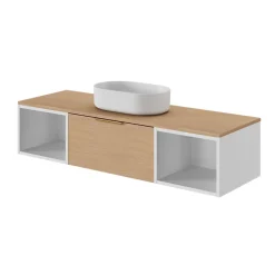 GoodHome Niche l.40 x H.30 x P.45 cm blanc mat Kentia