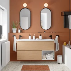 GoodHome Niche l.40 x H.30 x P.45 cm blanc mat Kentia
