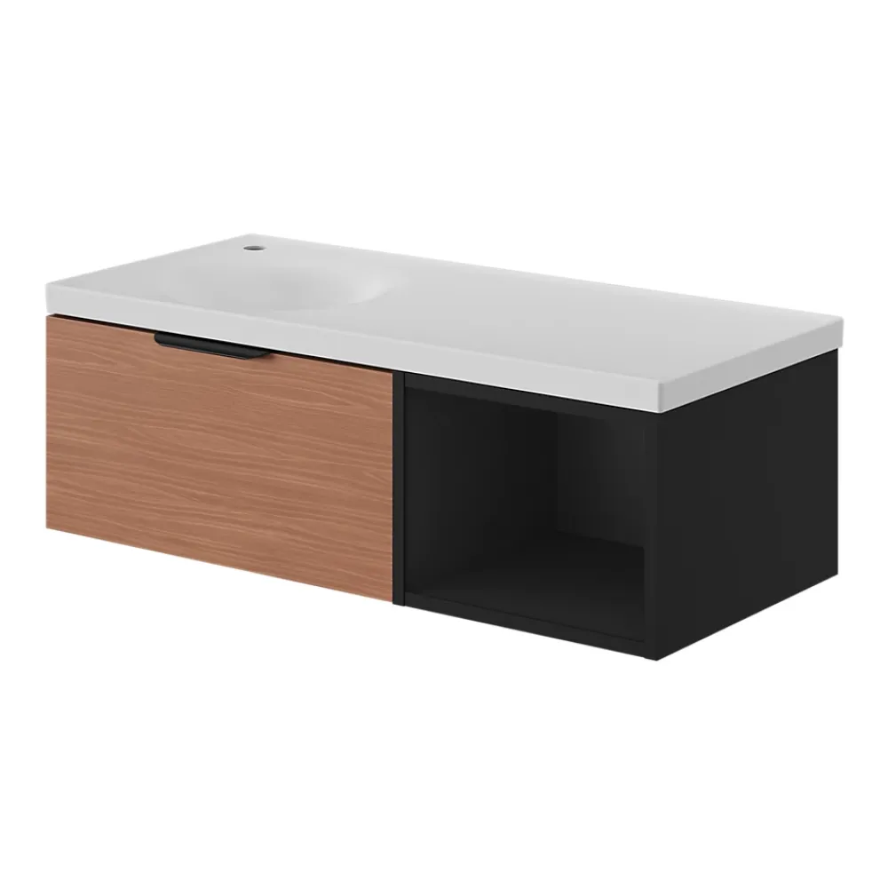 GoodHome Niche l.40 x H.30 x P.45 cm blanc mat Kentia