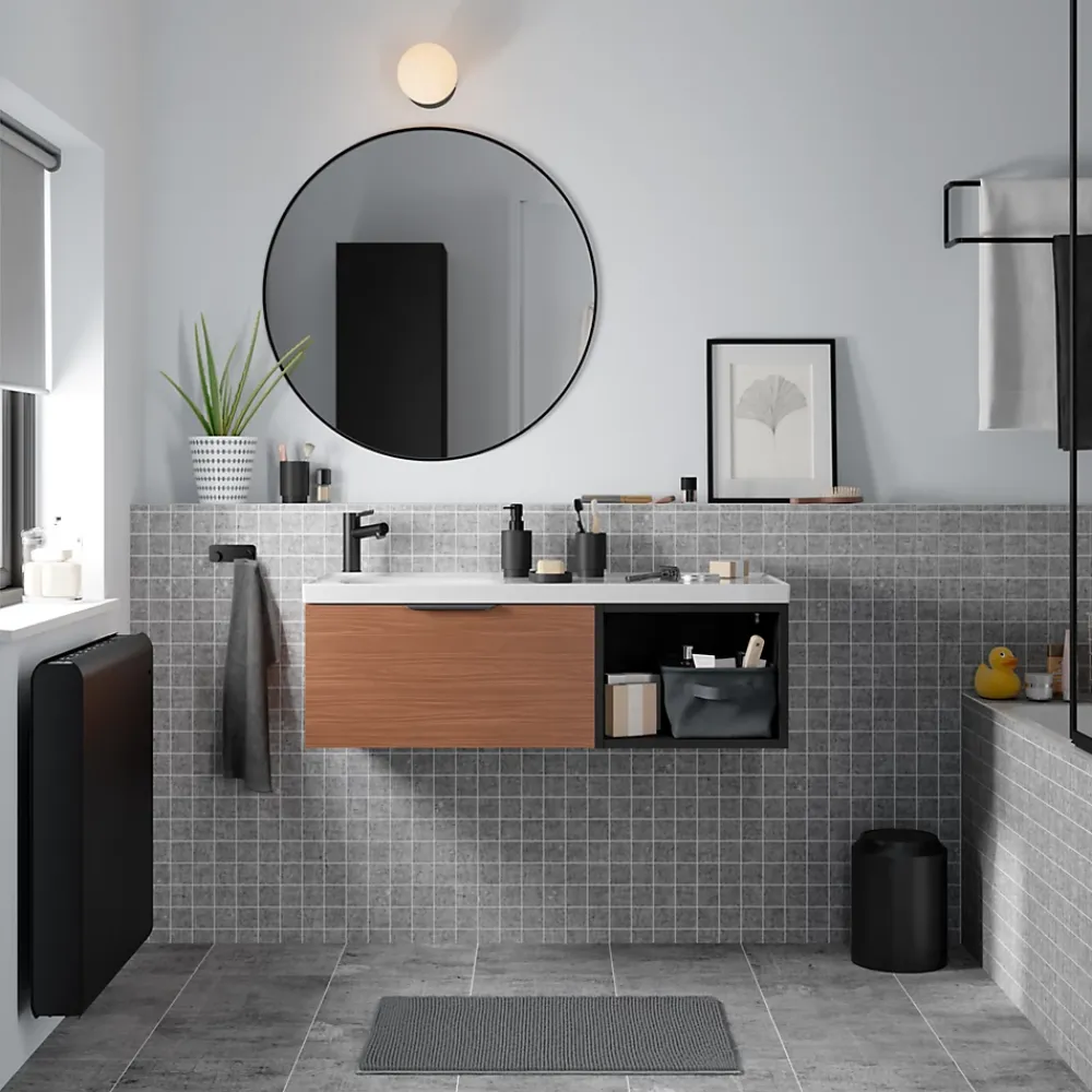 GoodHome Niche l.40 x H.30 x P.45 cm blanc mat Kentia