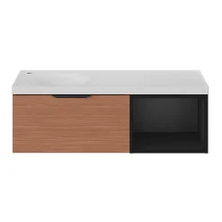 GoodHome Niche l.40 x H.30 x P.45 cm blanc mat Kentia