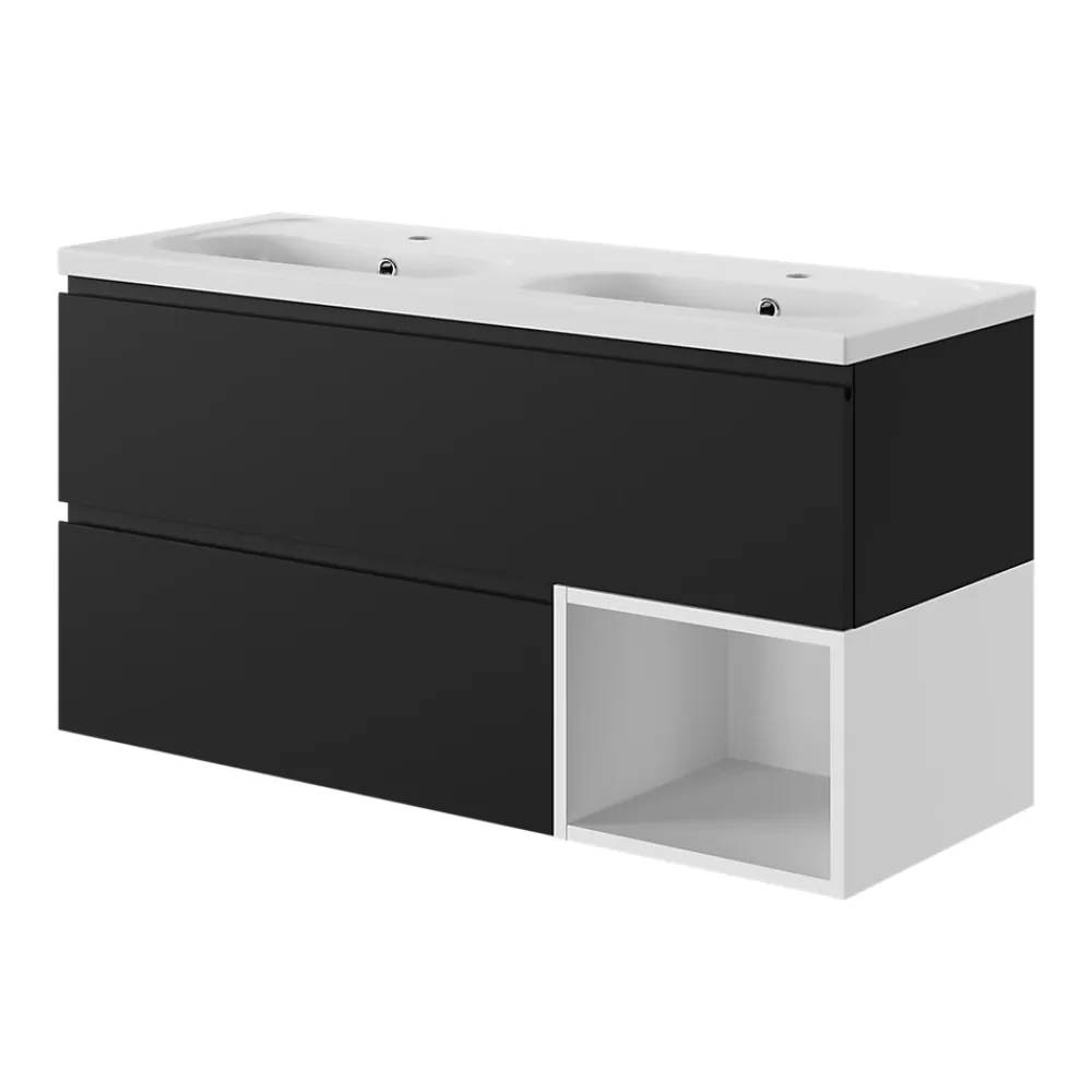 GoodHome Niche l.40 x H.30 x P.45 cm blanc mat Kentia