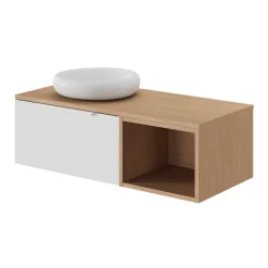 GoodHome Niche l.40 x H.30 x P.45 cm effet chêne Kentia