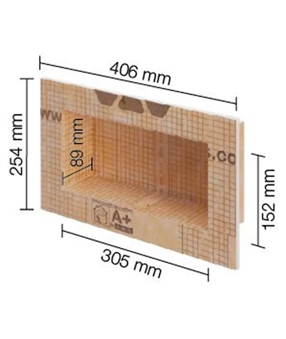 Etagère Salle De Bains|Schluter Niche murale à carreler KERDI-BOARD-N - 305 x 508 x 89 mm - Sans tablette