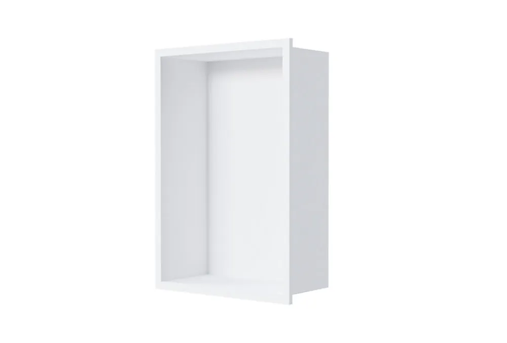 Niche De Salle De Bains|Bernstein Niche murale de douche, étagère encastrable douche acier inox - 30x20x10cm - NT203010X Blanc