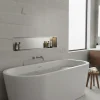 Sanitaire Niche murale de douche, étagère encastrable douche acier Inox Brossé - 30x90cm