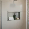 Sanitaire Niche murale de douche, étagère encastrable douche acier Inox Brossé - 30x60cm