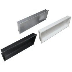 Bernstein Niche murale de douche, étagère encastrable douche acier inox - 90x30x10cm - BS903010 Acier brossé