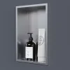 Bernstein Niche murale de douche, étagère encastrable douche acier inox - 30x20x10cm - NT203010X Acier brossé