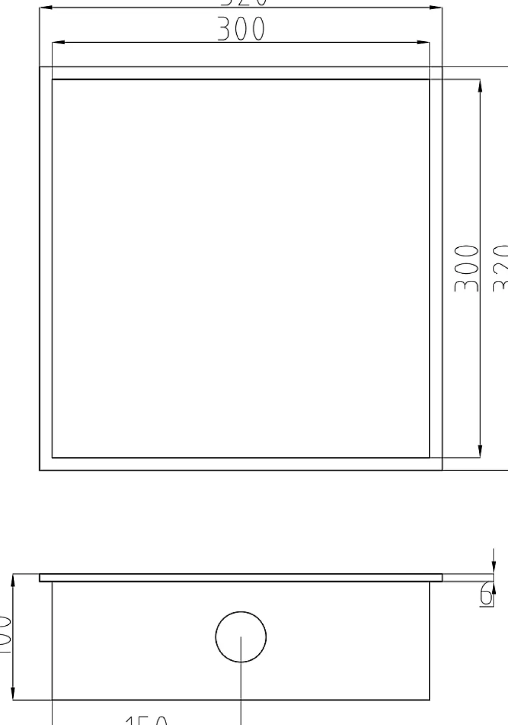 Bernstein Niche murale douche acier inox + Spot LED, étagère douche encastrable - 30x30x10cm (HxLxP) - Blanc, 1x Spot Blanc mat