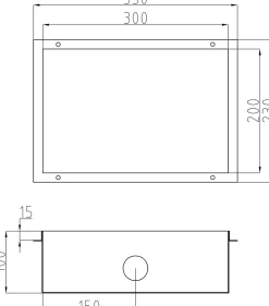 Niche De Salle De Bains|Bernstein Niche murale douche étanche en acier inox avec Spot LED, étagère douche encastrable - 20x30x10cm (HxLxP) - Noir, 1x Spot Blanc mat