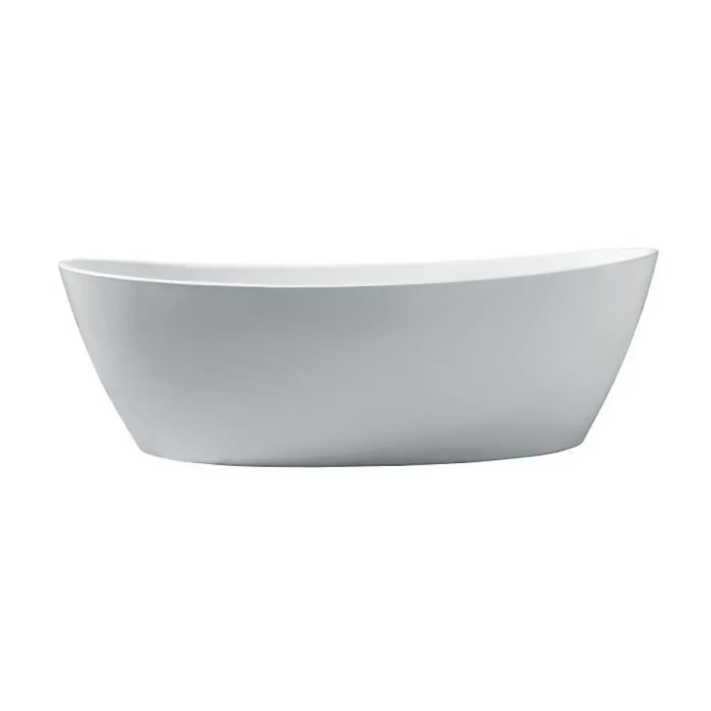 Oceanic Baignoire ilot Rosa - L.177 x I.83 x H.58 cm - En acrylique - Bonde poussoir - Blanc