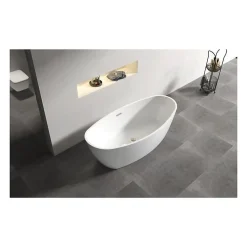 Oceanic Baignoire ilot Rosa - L.177 x I.83 x H.58 cm - En acrylique - Bonde poussoir - Blanc