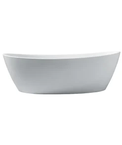 Oceanic Baignoire ilot Rosa - L.177 x I.83 x H.58 cm - En acrylique - Bonde poussoir - Blanc