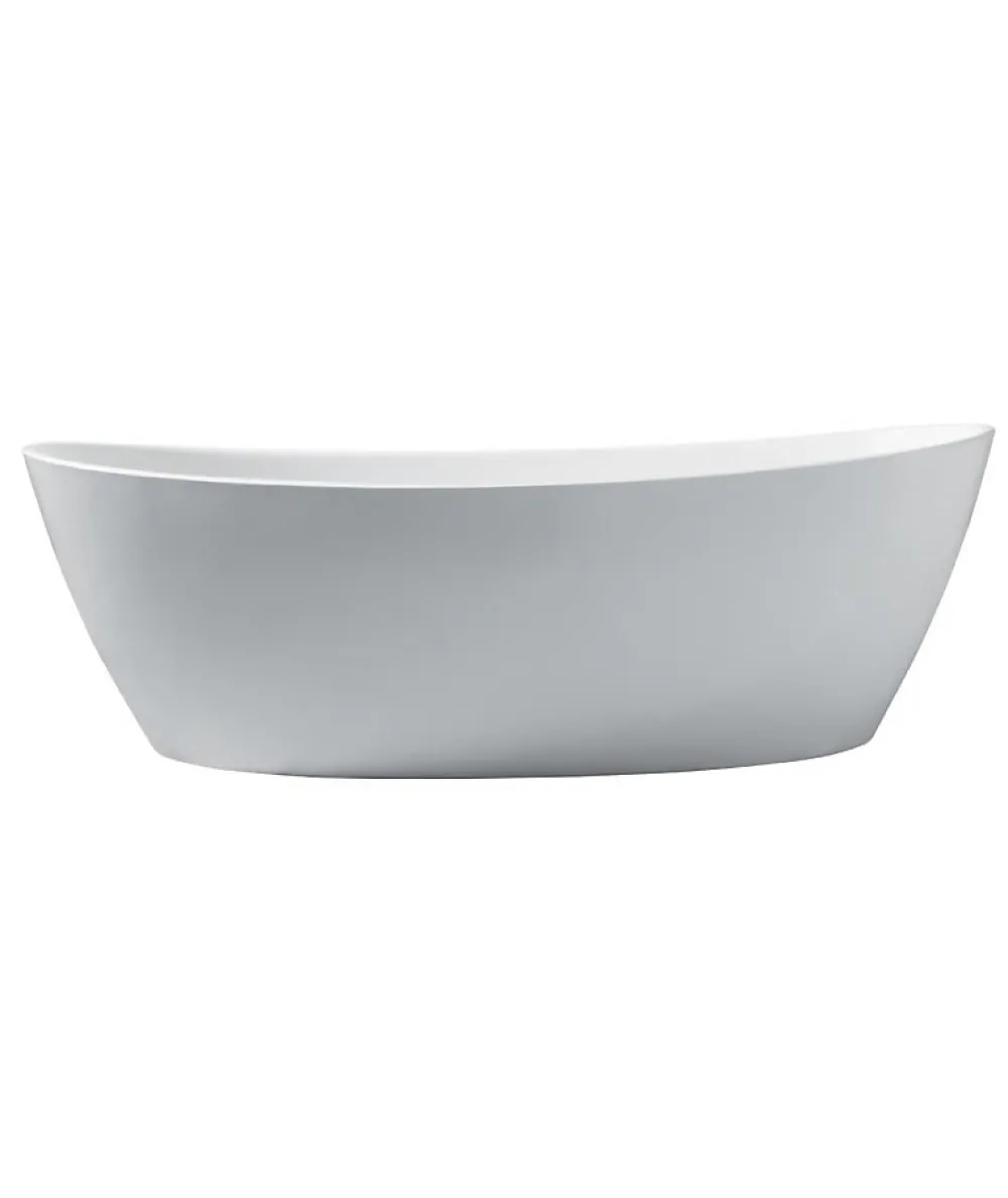 Oceanic Baignoire ilot Rosa - L.177 x I.83 x H.58 cm - En acrylique - Bonde poussoir - Blanc