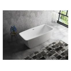 Baignoire Îlot|Oceanic Baignoire ilot Stella - L.160 x I.75 x H.60 cm - En acrylique - Bonde a clapet - Blanc