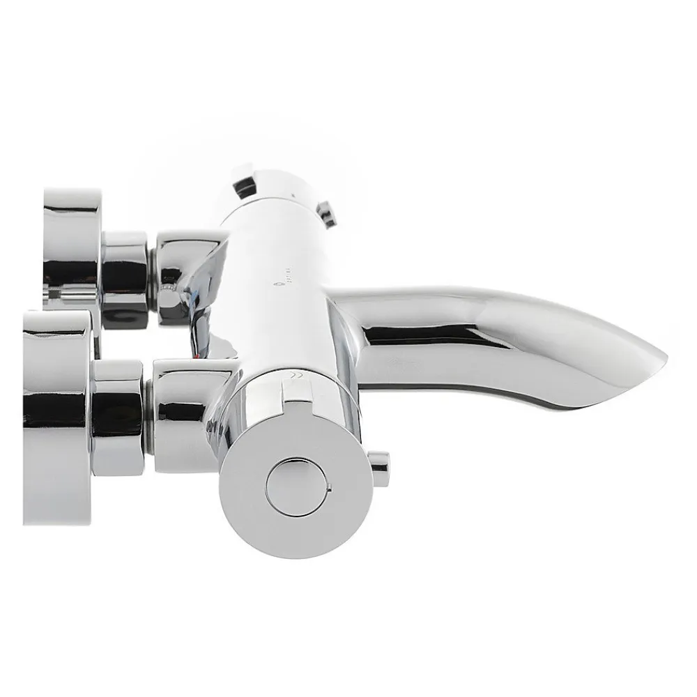 Robinet De Baignoire|Franke Optima Mitigeur thermostatique bain/douche, chrome (SIKOBST222)