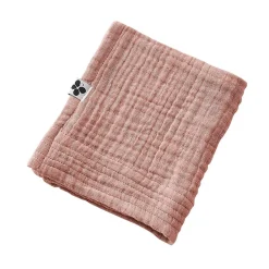 Serviette De Toilette|Altobuy OUREA - Serviette Invité 30x50cm Gaze de Coton Rose pêche