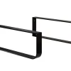 Plan De Travail Salle De Bains|T-Bath Pack 2 supports porte-serviettes pour plan de toilette - noir mat