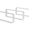 Plan De Travail Salle De Bains|T-Bath Pack 3 supports porte-serviettes pour plan de toilette - blanc mat