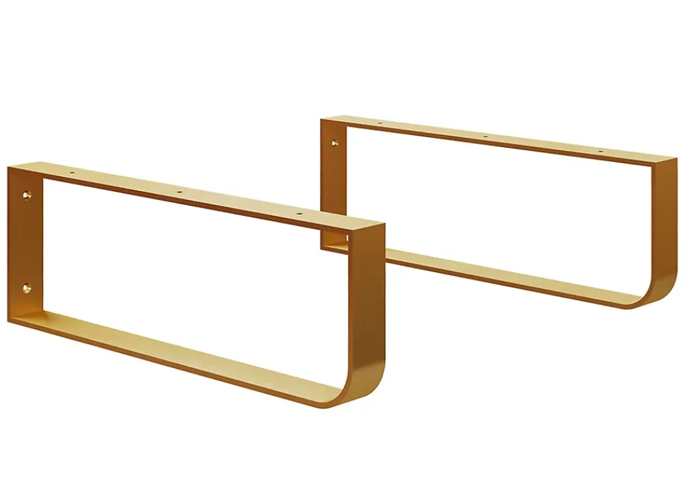 T-Bath Pack 2 supports porte-serviettes pour plan de toilette - or doré mat