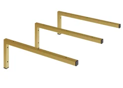 T-Bath Pack 3 supports équerres pour plan de toilette - or doré mat