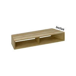 Baignoire Droite|Jacob Delafon Pack baignoire bain douche 170 x 90 Neo version droite + tablier de baignoire en angle