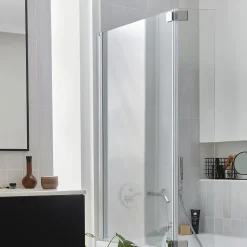 Baignoire Droite|Jacob Delafon Pack baignoire droite 180 X 90 Odéon up + pare bain 2 volets chromé