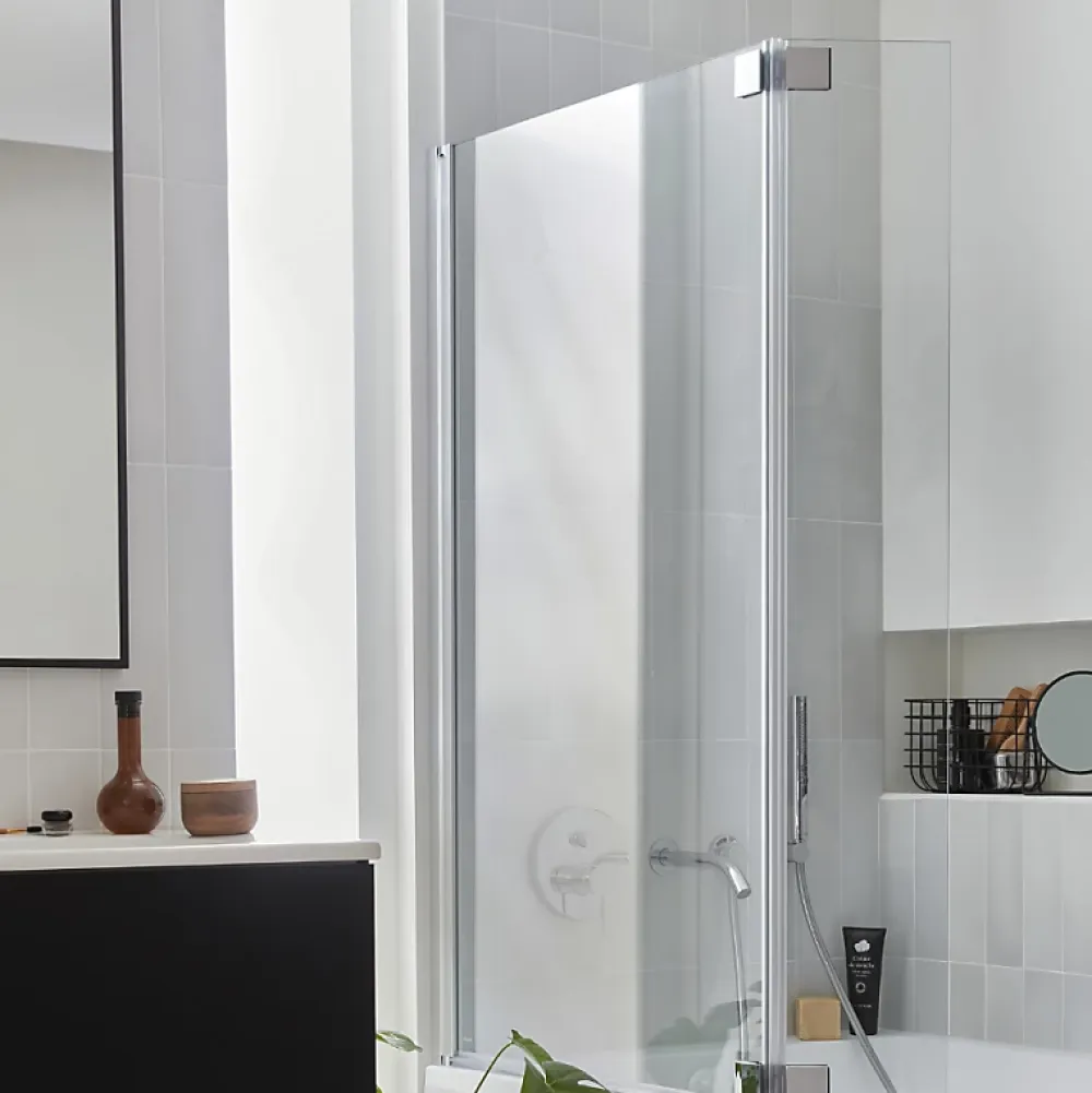 Baignoire Droite|Jacob Delafon Pack baignoire droite 180 X 90 Odéon up + pare bain 2 volets chromé