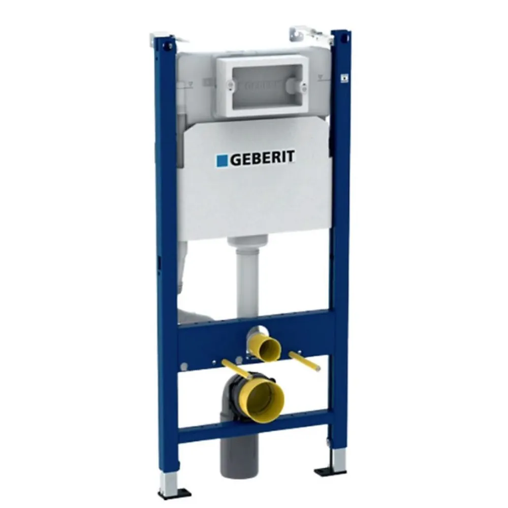 Geberit Pack Bâti-support + WC sans bride Roca Gap + Abattant slim, softclose + Plaque blanche (GAPGEB3)