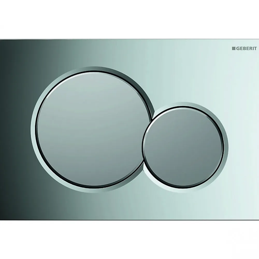 Geberit Pack complet WC UP320 + Cuvette ONE TurboFlush + Plaque Chromé Brillant