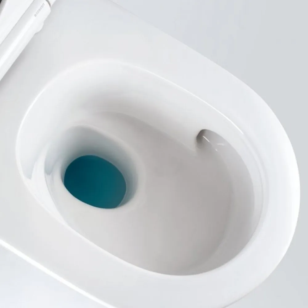 Geberit Pack complet WC UP320 + Cuvette ONE TurboFlush + Plaque Chromé Brillant