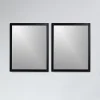 Stano Pack de 2 miroirs rectangulaires NEO 56x70cm avec cadre noir mat
