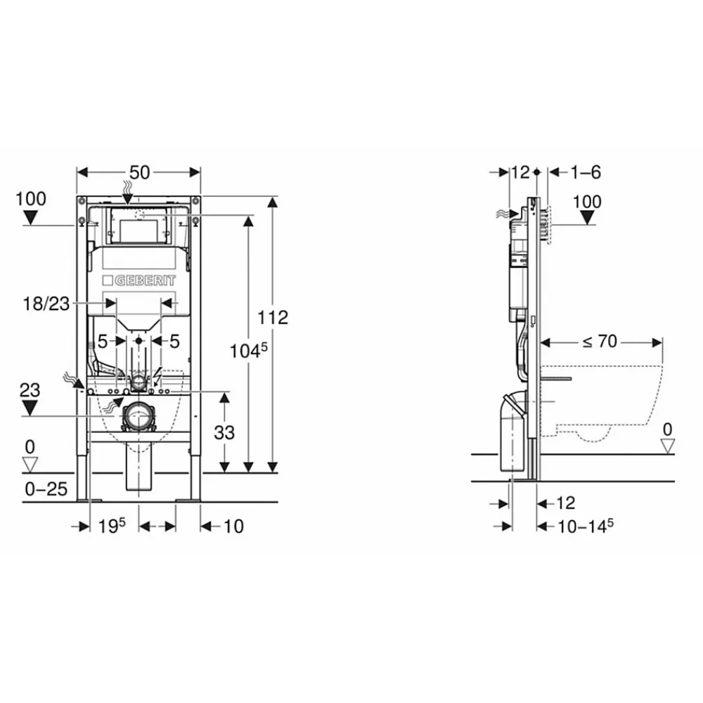Geberit Pack UP320 + Cuvette sans bride KELOS Flush Gris Clair + Plaque Sigma Chromé Mat