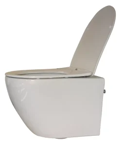Wc Suspendu|Geberit Pack UP320 + Cuvette sans bride KELOS Flush Blanc + Plaque Sigma Chromé Mat