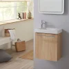 Lave-Mains|Planète Bain Pack lave-mains Décor chêne oak - Robinetterie Eau froide à gauche - L.42.5 X H.52.5 cm - Hamac 2