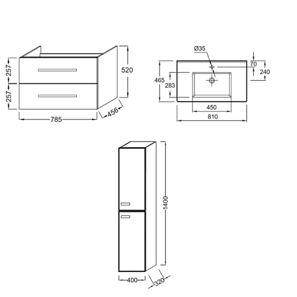 Ensemble Meuble De Salle De Bains|Jacob Delafon Pack meuble vasque 80 cm Ola up chêne + colonne