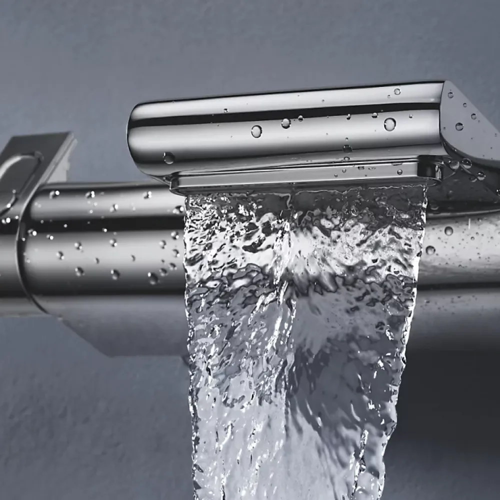 Robinet De Baignoire|Grohe Pack mitigeur bain thermostatique Grohtherm 2000 + Douchette 2 jets Vitalio Comfort 110 + Flexible