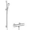Colonne De Douche Thermostatique|Hansgrohe Pack mitigeur douche thermostatique Ecostat 1001 CL + Barre et pommeau de douche Crometta Vario 2 jets Chromé