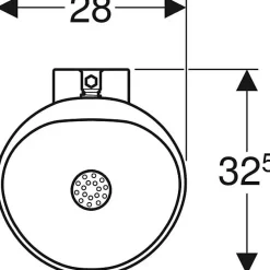 Urinoir|Geberit Pack urinoir pour effet d'eau AUBAGNE 2 en céramique - - 08363900000300