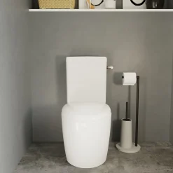 Wc À Poser|GoodHome Pack WC à poser avec cuvette, abattant et réservoir, Kentia